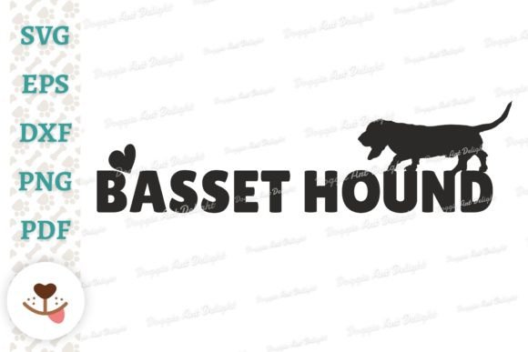 Basset Hound Dog Lover SVG Clipart