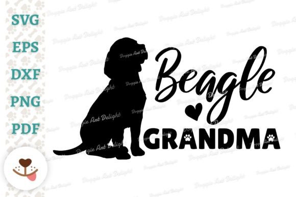 Beagle Grandma, Dog Grandma Svg Png Dxf