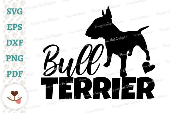 Bull Terrier Dog Breed Svg Dxf Clipart