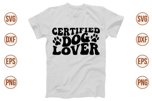 Certified Dog Lover Retro Svg