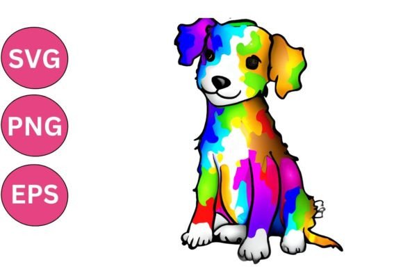 Colorful Puppy Dog