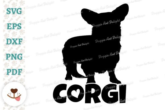 Corgi Dog Lover Svg Dxf Vector Clipart