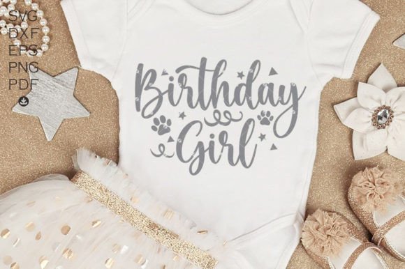 Cute Birthday Girl SVG