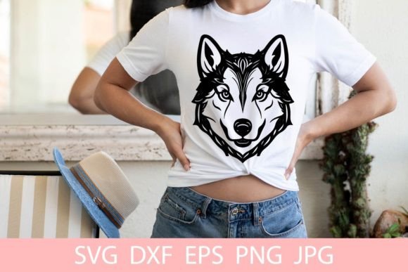 Cute Husky Dog Animal Pet SVG File