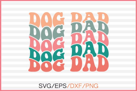 Dog Dad Retro Svg Design