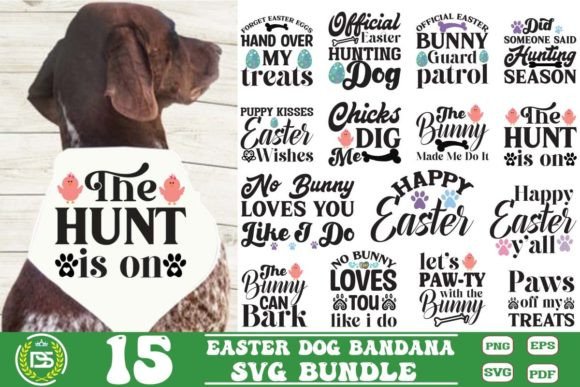 Easter Dog Bandana SVG Bundle