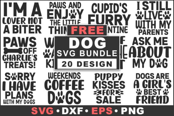 Free DOG Saying SVG Bundle