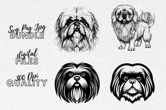 Pekingese SVG Clipart