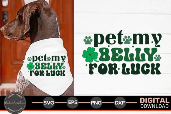 Pet My Belly for Luck - SVG