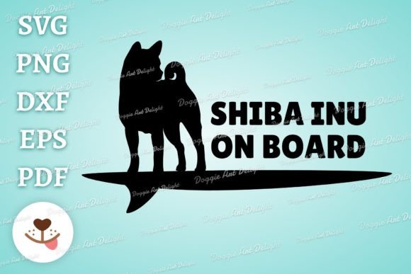 SHIBA INU on BOARD Car Decal