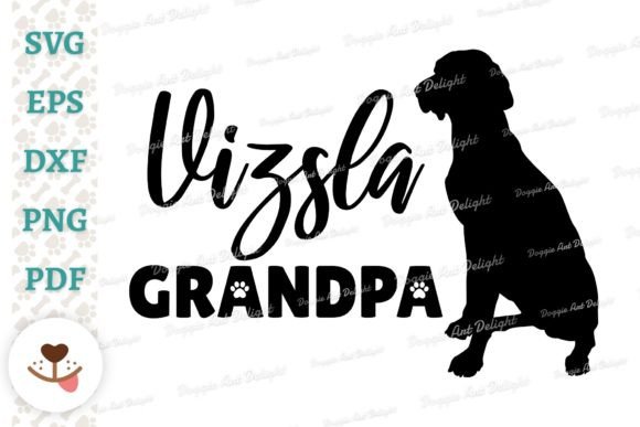 Vizsla Grandpa, Dog Grandpa Svg Png Dxf